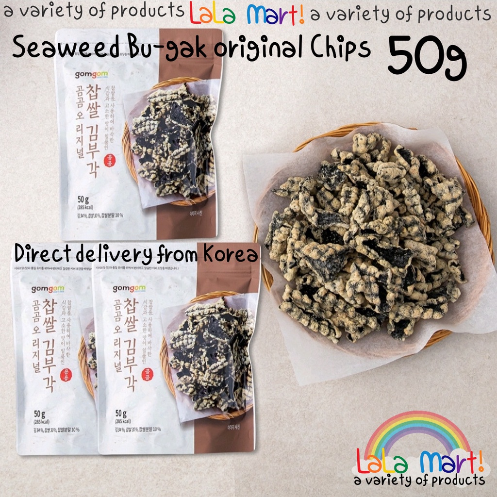 Korea Health Food Seaweed Seaweed Bu Gak Original Chips 50g Glutinous