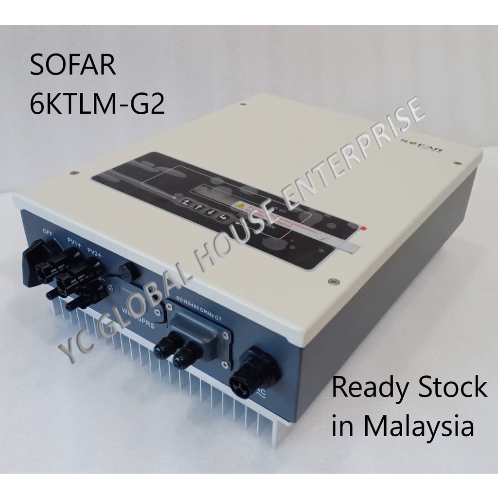 6KTLM G2 SOFAR Solar Grid Tied Inverter Set Ready Stock In Malaysia