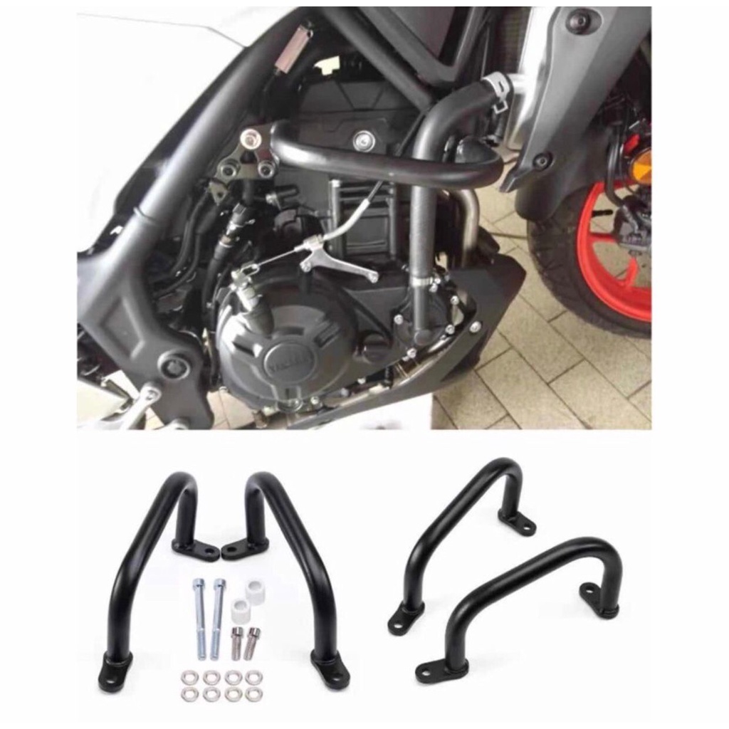 Yamaha Mt Mt Crash Bar Engine Guard Falling