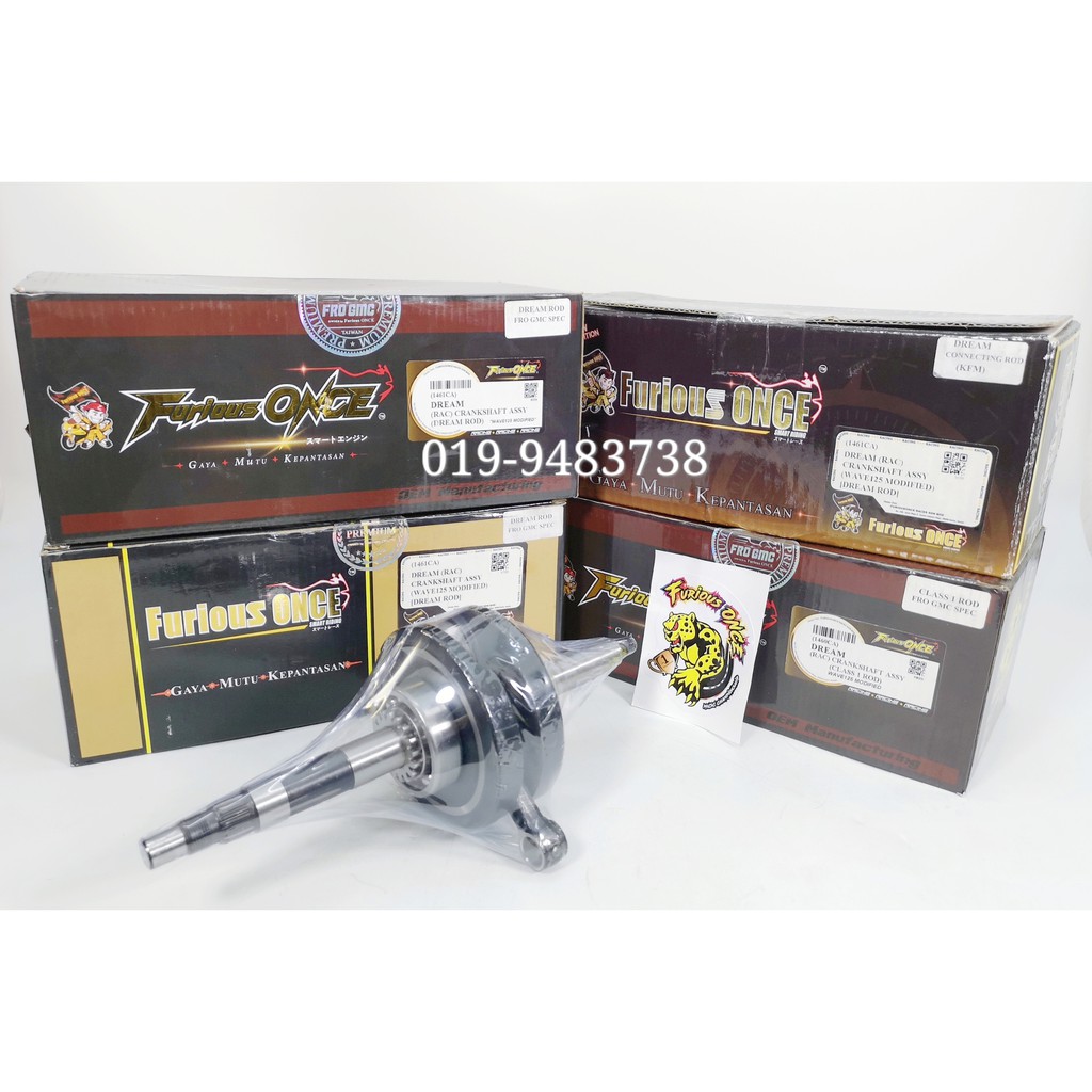 FURIOUS ONCE Racing Crankshaft Dream W125 Wave125 Modified Rod Class 1