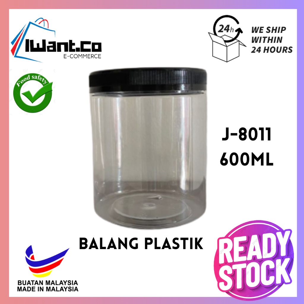 Balang Plastik Plastic Jar Balang Chocojar Kuih Rempah Ready