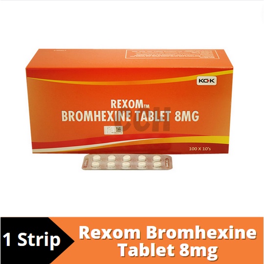 Rexom Bromhexine Tablet 8mg 1 Strip Ubat Pecah Kahak Shopee Malaysia