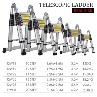 Double Sided Two Way Multipurpose Telescopic Extendable Aluminium