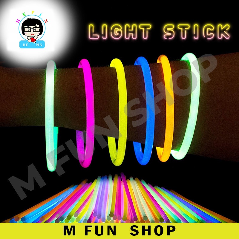 Ready Stock 50 Pcs Party Fluorescence Light Glow Sticks Party Changer