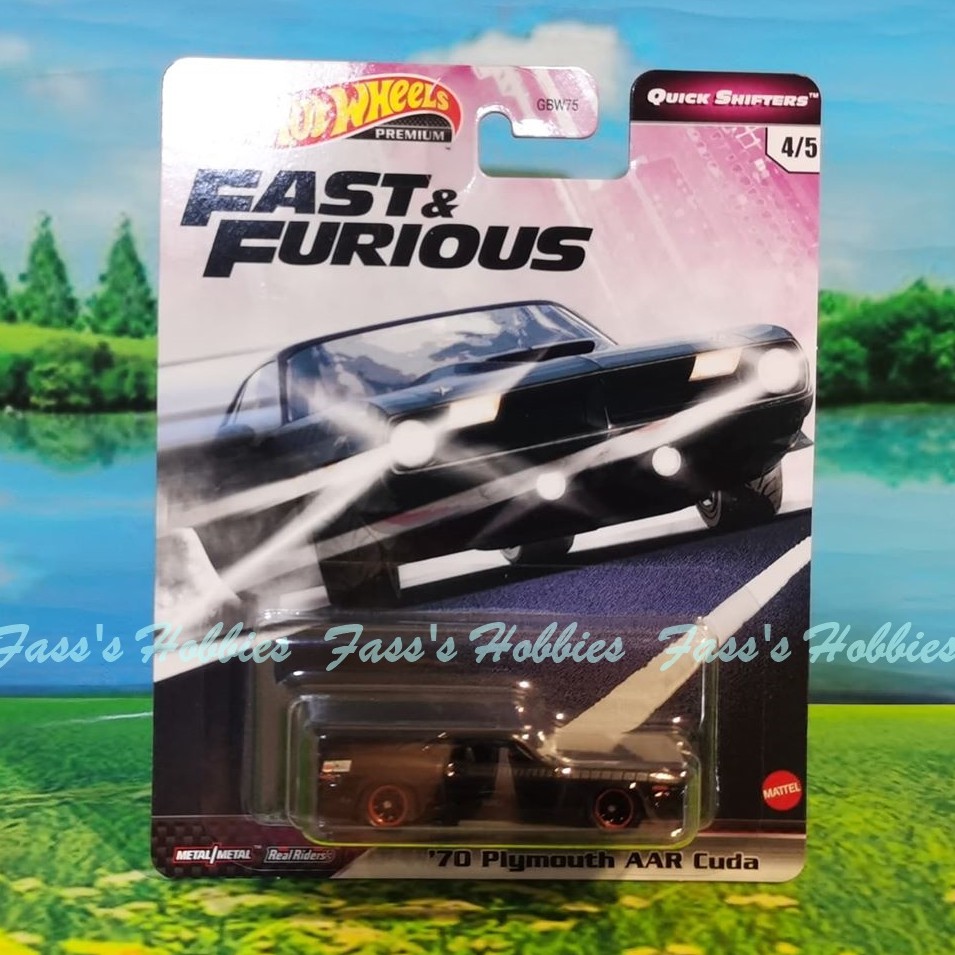 HOT WHEELS FAST AND FURIOUS QUICK SHIFTERS 70 PLYMOUTH AAR CUDA FAST