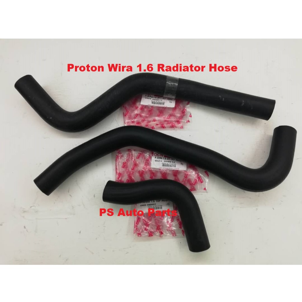 Proton Wira Auto Manual Radiator Top Bottom Hose High Quality