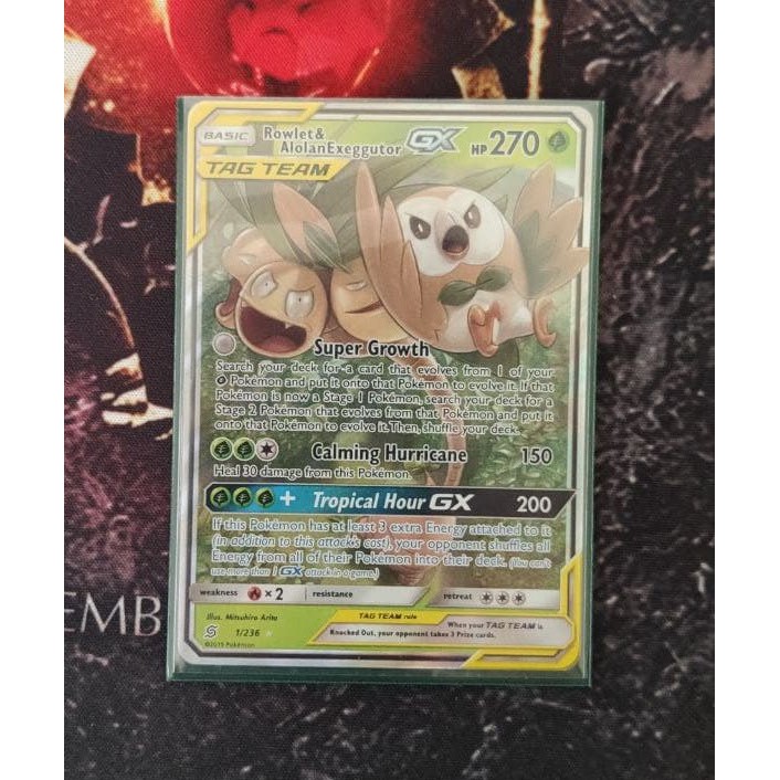 Pokemon Trading Card Game Rowlet Alolan Exeggutor Gx Ultra