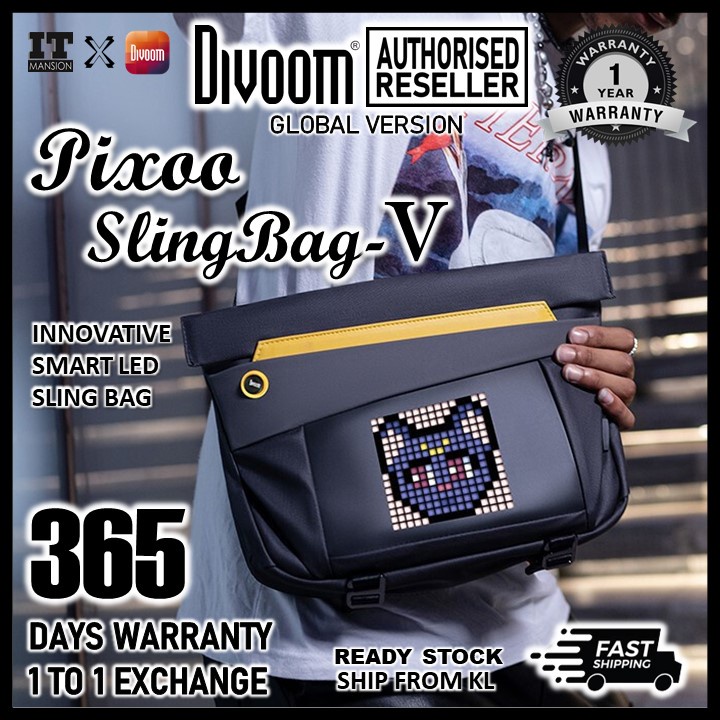 Divoom Pixoo Sling Bag V Global Version Innovative Smart Led Pixoo