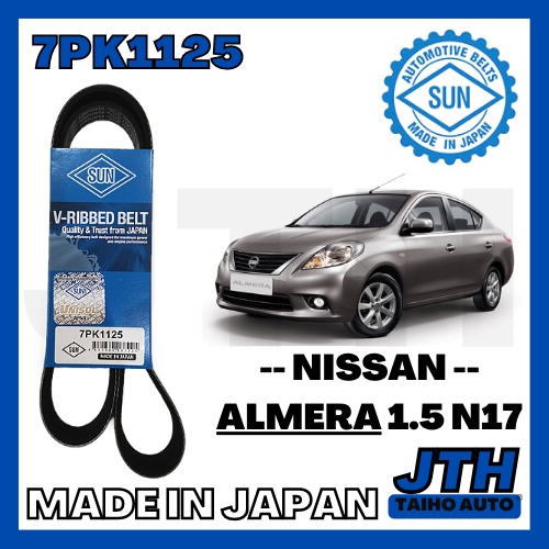 Taihoauto Sun Fan Belt Pk Nissan Almera N Fan Belt Almera