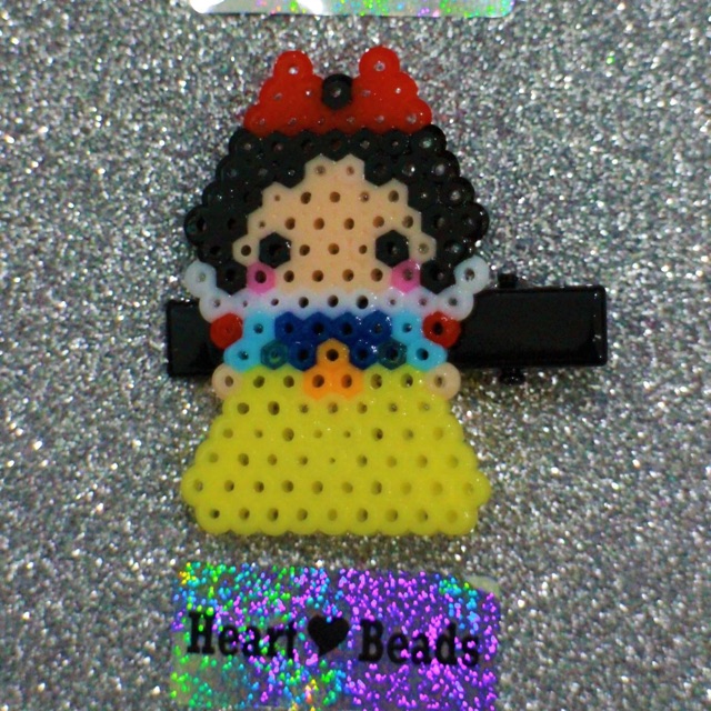 Disney Princesses Perler Beads Hairclip Shopee Malaysia