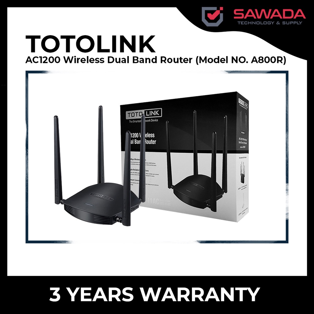 Totolink Ac Wireless Dual Band Router Model No A R Shopee