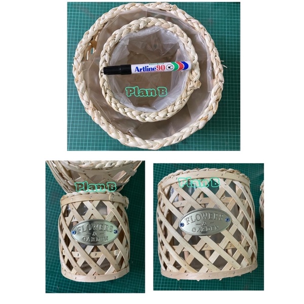 New Arrived Hiasan Basket Rattan Bakul Pokok Vase Pasu Raga Pasu