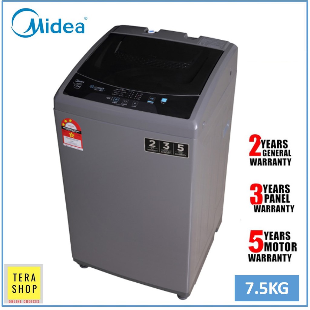 Midea MFW EC750 7 5kg Fully Auto Washing Machine Mesin Basuh Shopee