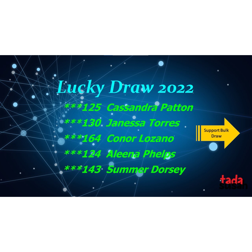 Digital Lucky Draw Software Virtual Lucky Draw System Lucky Draw PC