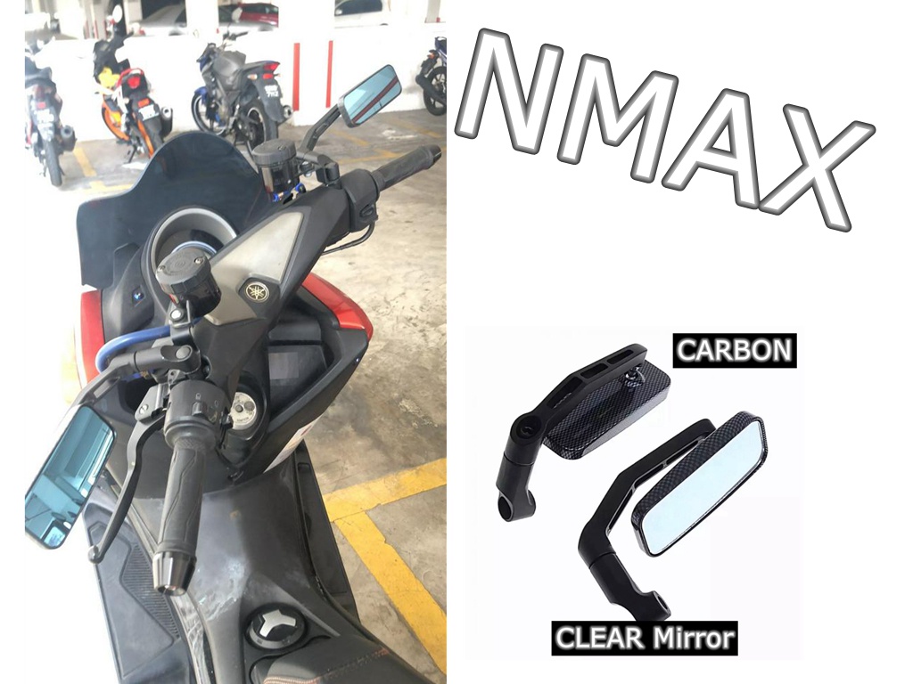 Side Mirror Alloy Segi Empat Lipat Universal Nvx Nmax Ex Wave Y Zr