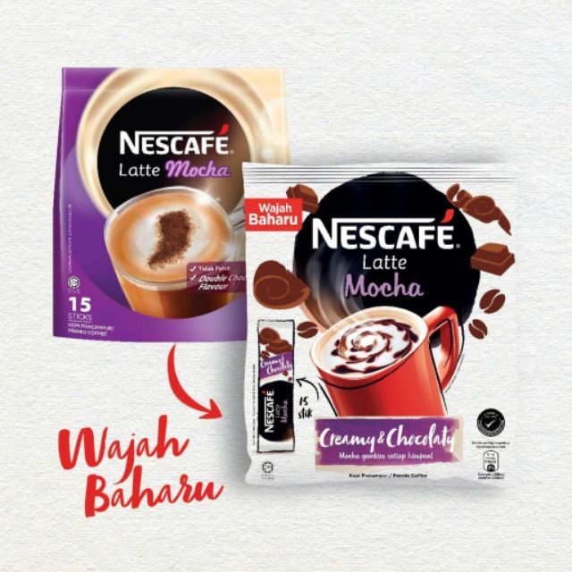 NESCAFE Latte Mocha 15 Sticks 31g Each Ohs Shopee Malaysia