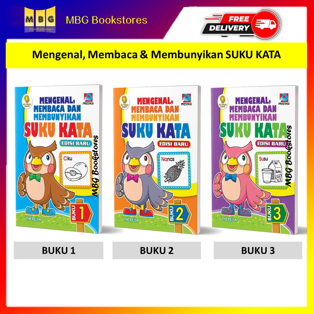 Mengenal Membaca Membunyikan SUKU KATA Buku 1 Buku 2 Buku 3