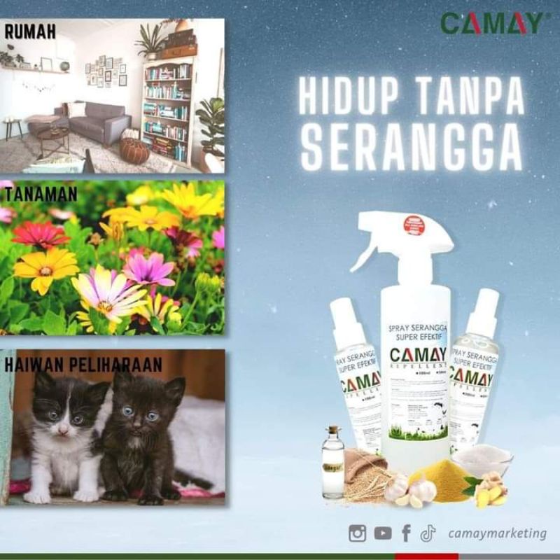 CAMAY SPRAY SERANGGA SEMUT LALAT PIJAT KUTU 500ML Shopee Malaysia