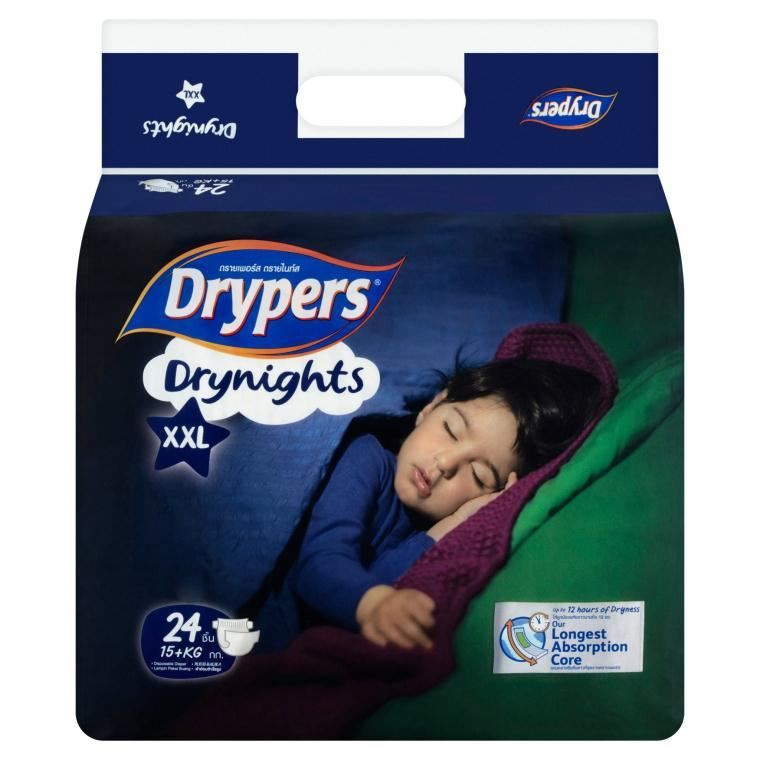 Drypers Drynights Xxl Kg Disposable Baby Diapers Pcs Shopee Malaysia