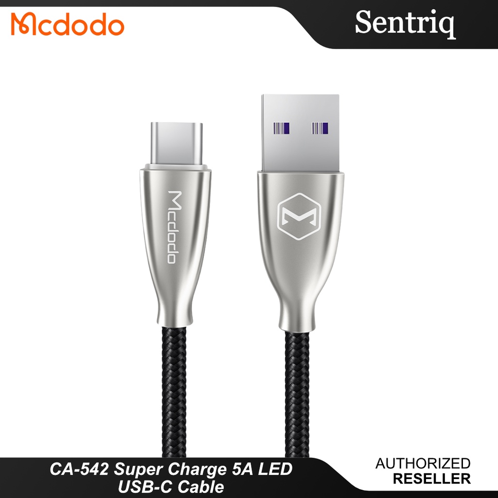 Mcdodo CA 542 Super Charge 5A LED USB C Cable Original 1 Year