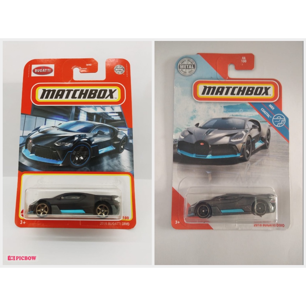 Matchbox 2018 Bugatti Divo Gray MBX Coastal 46 100 Toys Games