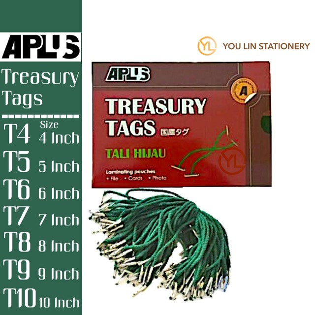 Aplus Treasury Tags Tali Hijau T T T T T T T Shopee Malaysia