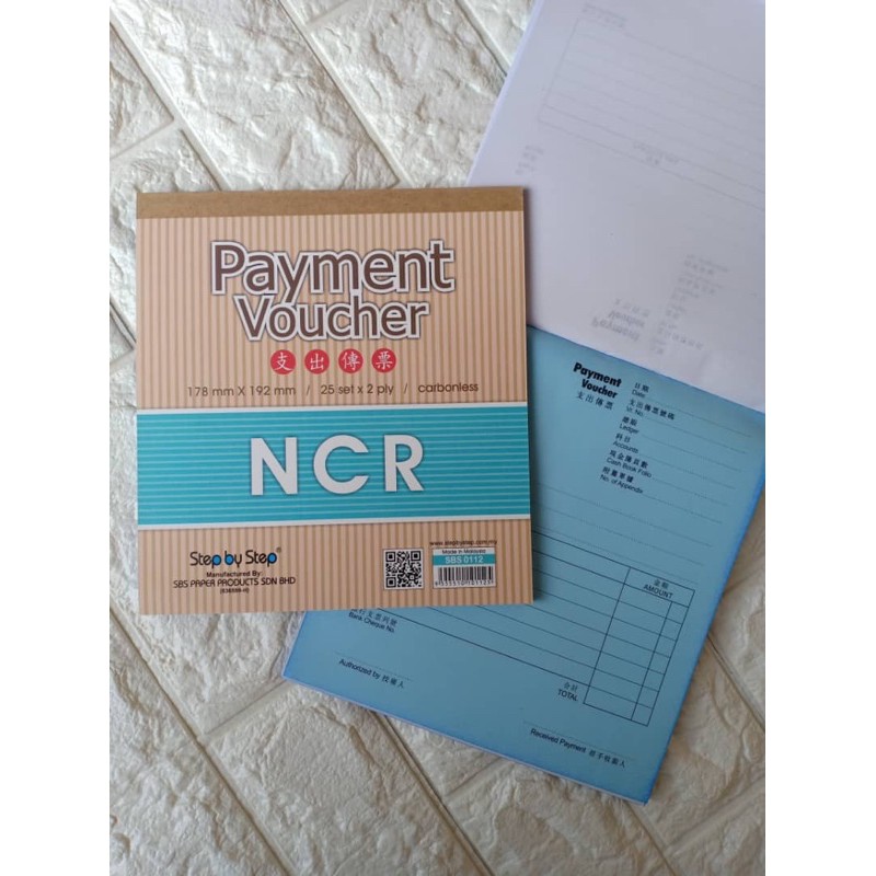 Payment Voucher Ncr Bill Book Set X Ply Carbonless Beecost