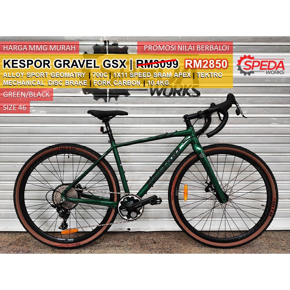 Cheapest Gravel Bike Kespor Gsx Apex Speed Sram Apex Shopee Malaysia