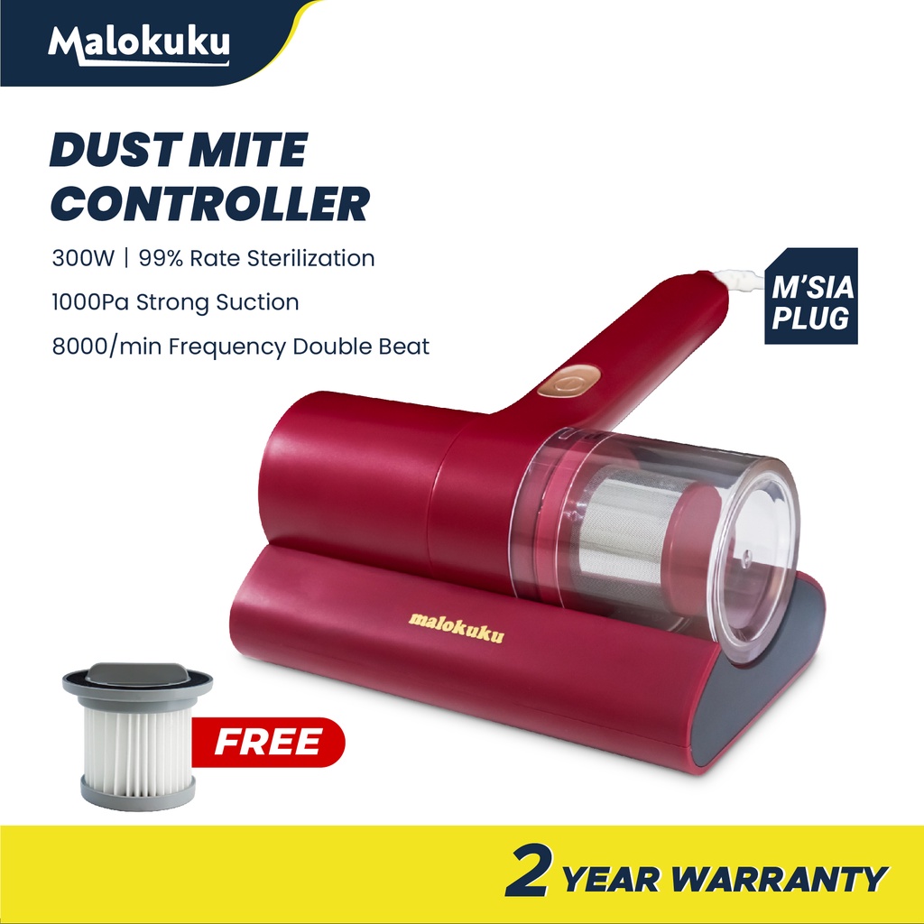 Malokuku W Anti Dust Mite Vacuum Cleaner Handheld Vibrating Uv