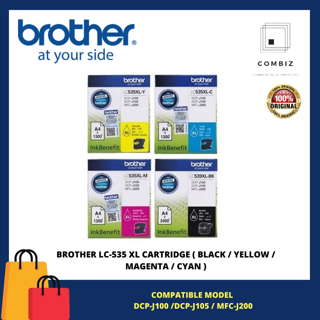 Brother Lc Xl Lc Xl Cartridge Black Yellow Magenta Cyan