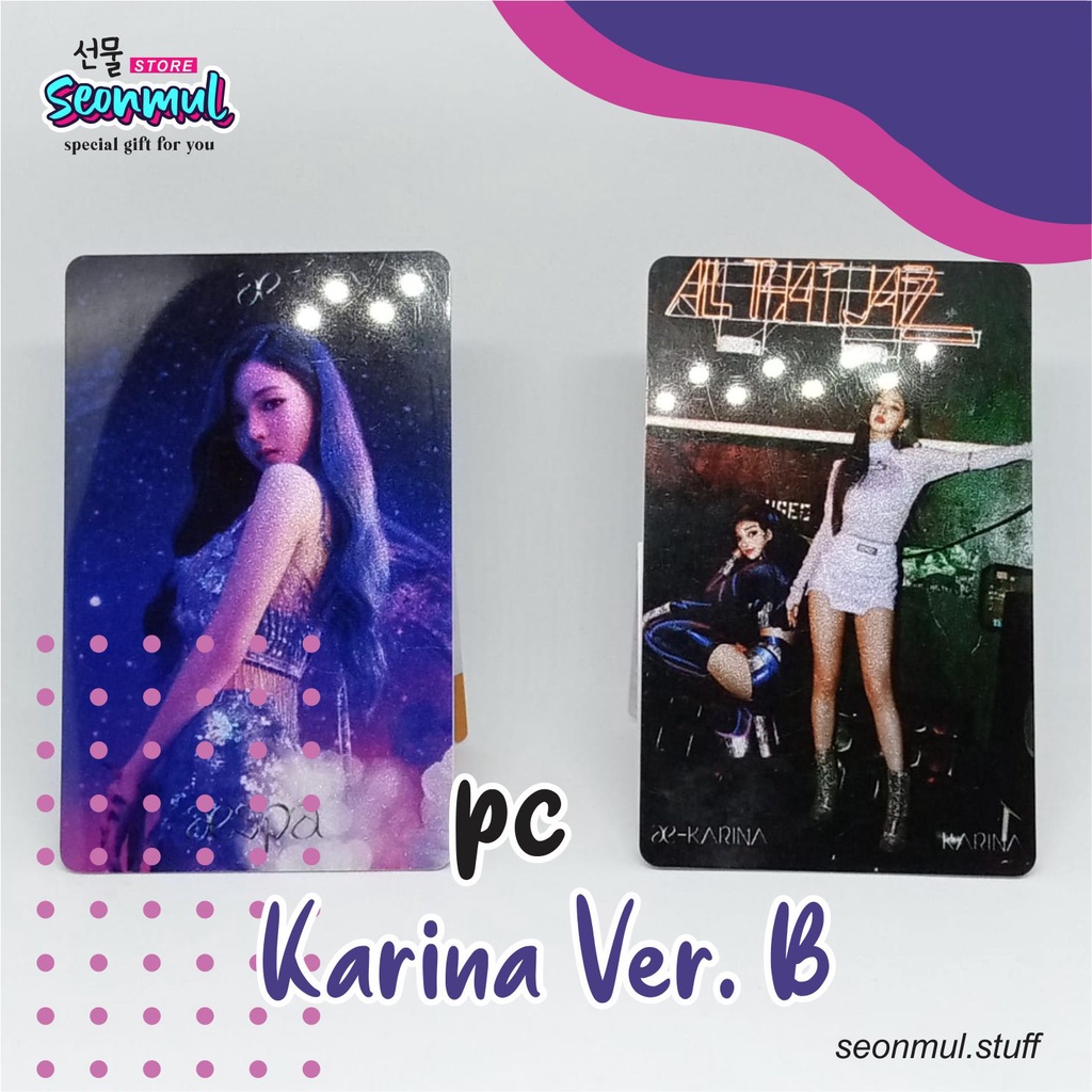 Aespa BLACK MAMBA PHOTOCARD Carina Version B Shopee Malaysia