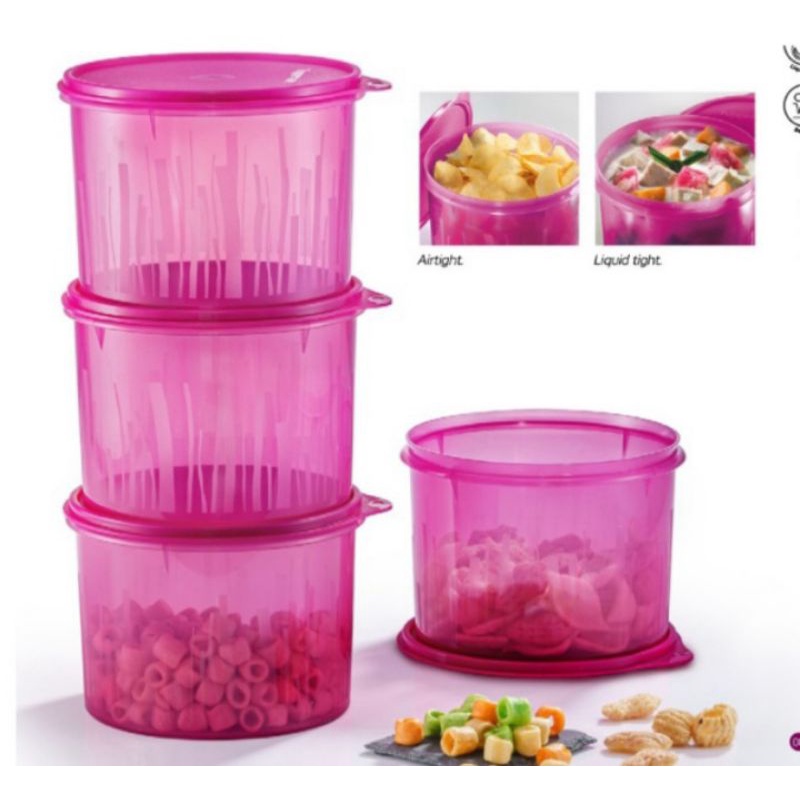 Tupperware Snack N Stack Canister Textured L Shopee Malaysia