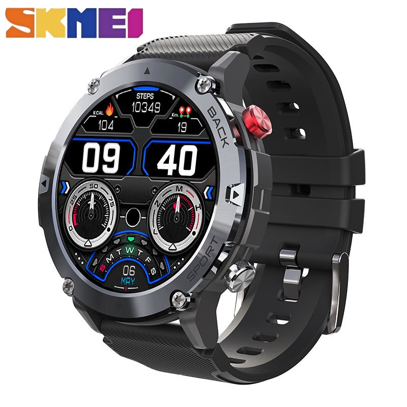 SKMEI Smart Watch 1 32 Inch Full Circle Touch Screen Bluetooth Call