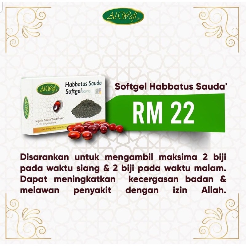 Habbatus Sauda Softgel Shopee Malaysia