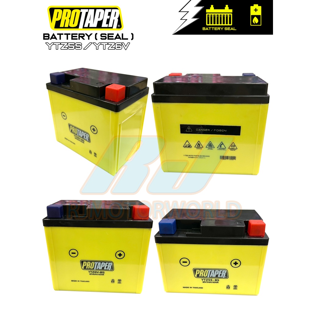 YTZ5S BS YTZ6V BS PROTAPER MOTOR DRY BATTERY BATERI KERING