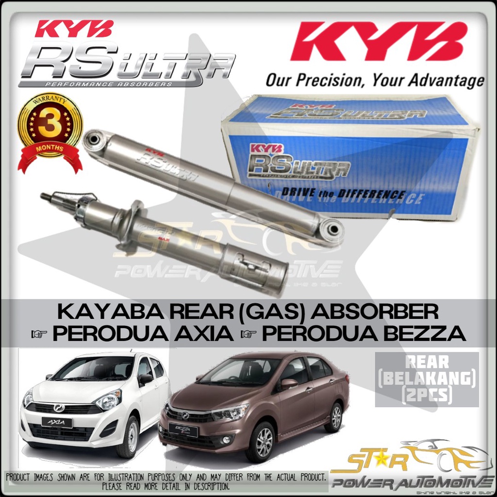 Kayaba Kyb Rs Ultra Heavy Duty High Performance Perodua Axia Perodua