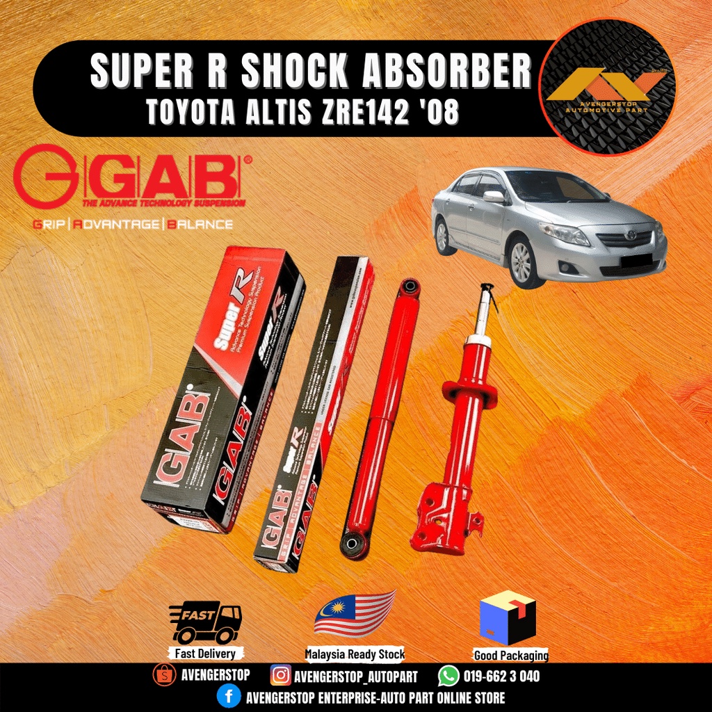 Toyota Altis Zze Gab Super R Heavy Duty Shock Absorber Front