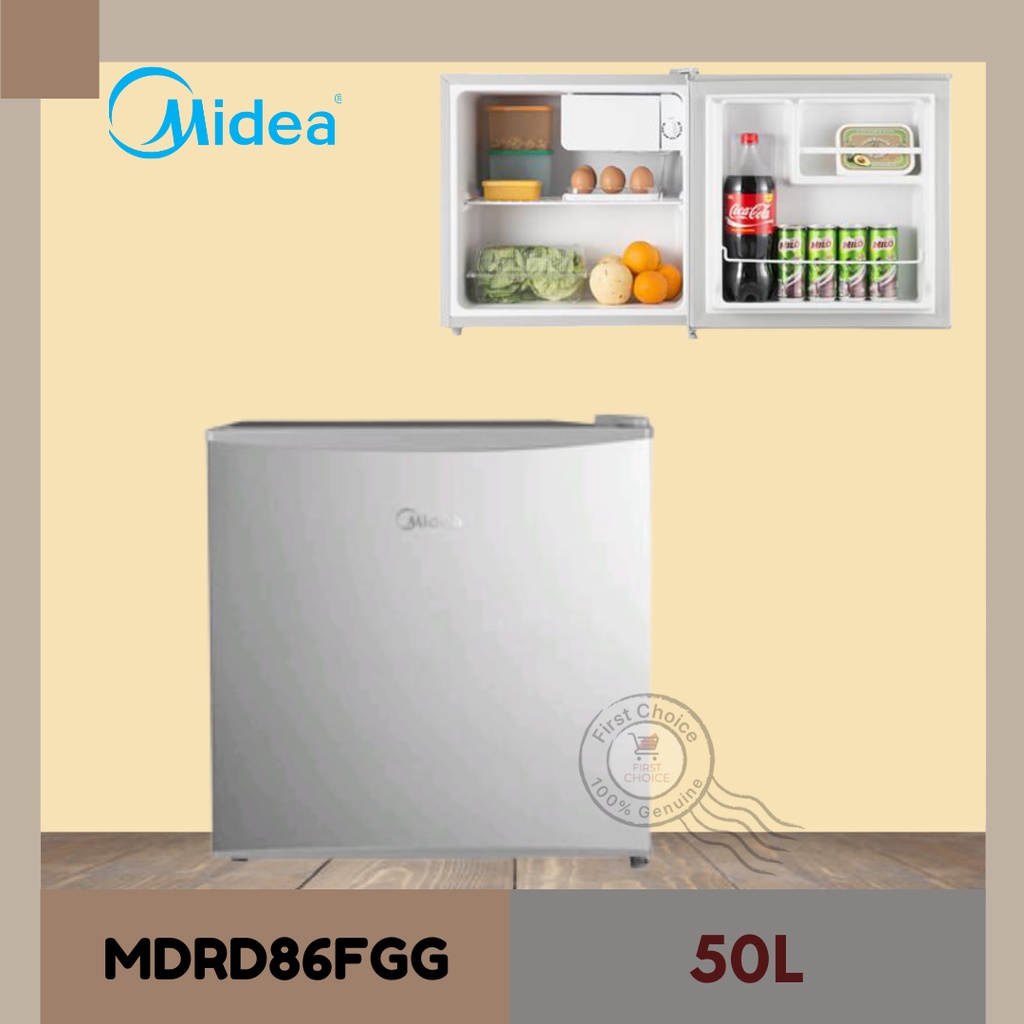 Midea 50L Mini Bar Refrigerator MDRD86FGG Shopee Malaysia