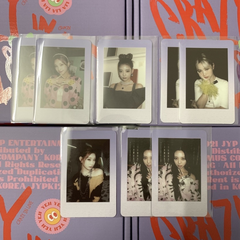 Itzy Crazy In Love Synnara Official Preorder Benefit Polaroid Photo