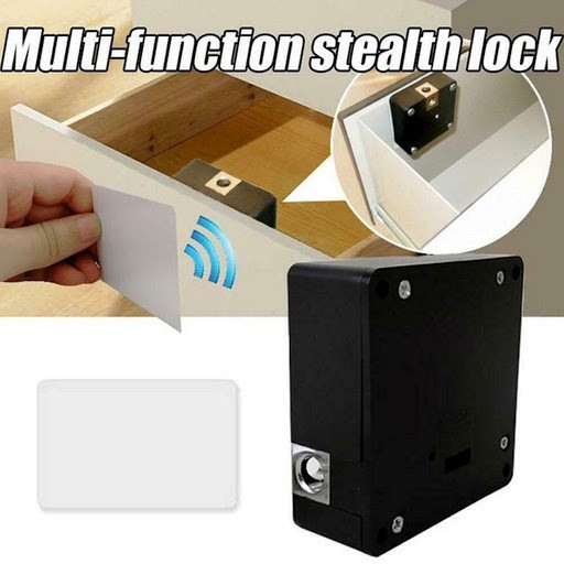 Smart Electronic Rfid Cabinet Lock No Hole Easy Installation For