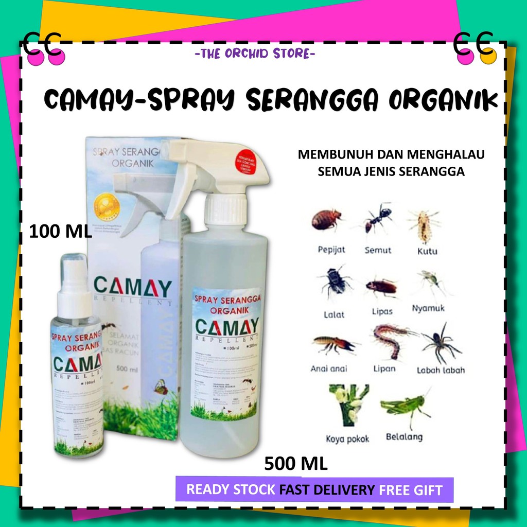 Camay Spray Serangga Organik Ubat Lipas Ubat Kutu Ubat Hama Ubat