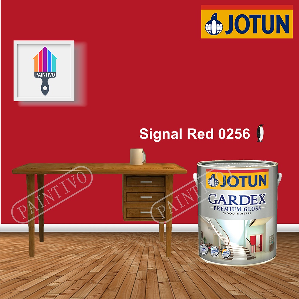 0256 Signal Red 5L Jotun Gardex Premuim Gloss For Wood And Metal