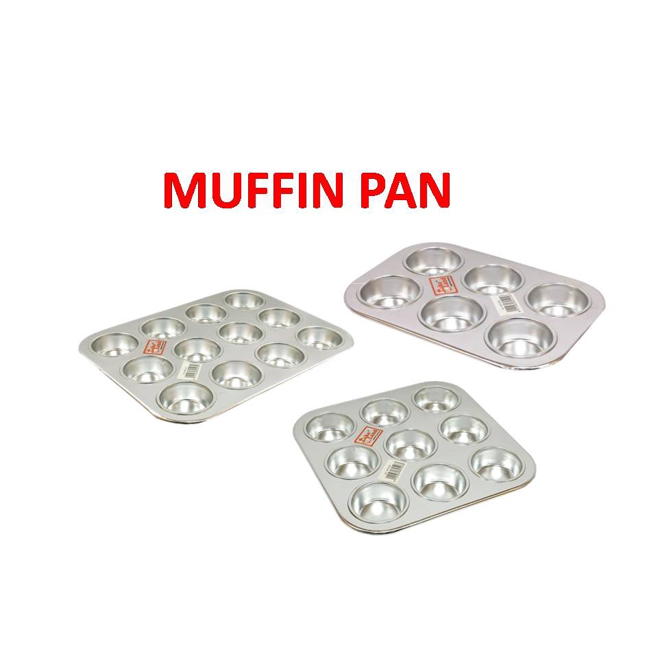 Aluminium Muffin Pan Muffin Cake Mould Hole Shopee Malaysia