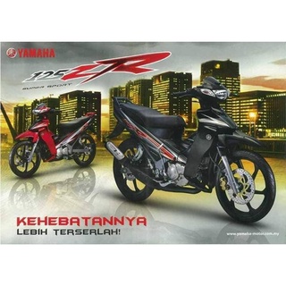 Coverset Original Hly Yamaha Z Zr Hitam Oren Stripe Sticker