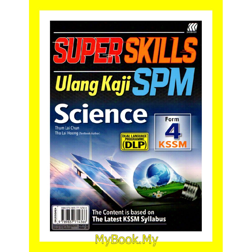 MyB Buku Rujukan Nota Super Skills Ulang Kaji SPM Tingkatan 4 KSSM