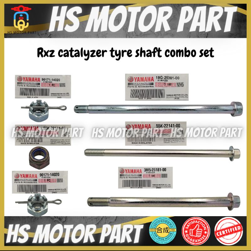 Hsmotorpart Rxz Catalyzer Tyre Shaft Combo Set Ori Thai Yamaha Rxz