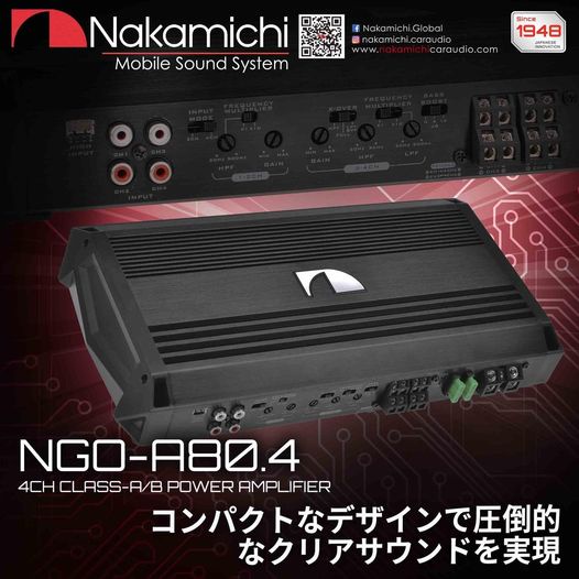 NAKAMICHI NGO A80 4 4CH CLASS A B POWER AMPLIFIER Shopee Malaysia