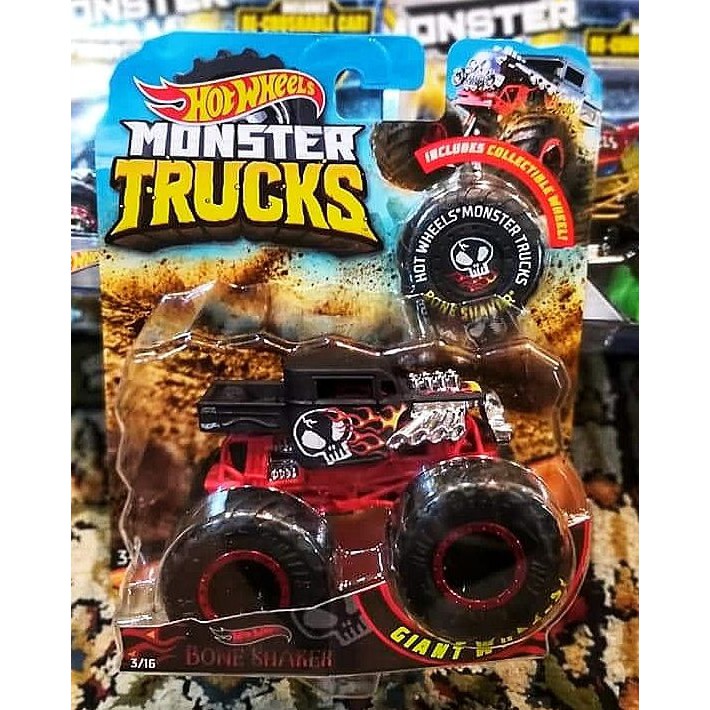 Hot Wheels Monster Trucks Bone Shaker Original Hw Hotwheels Shopee Malaysia