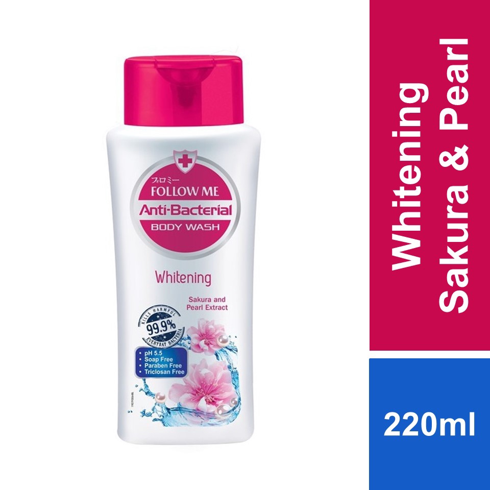 Follow Me AntiBacterial Body Wash Whitening 220ml Shopee Malaysia