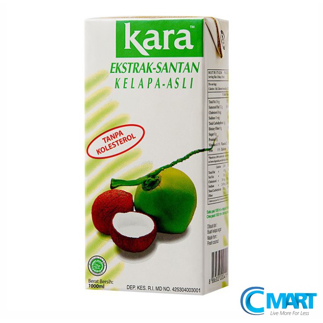 Kara Coconut Cream Ekstrak Santan Kelapa Asli Ml Shopee Malaysia